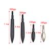 SHARROW Archery 12 pcs Arrow Tips Practice Field Tips 100/125/150/200/250/300/350 Grain Bullet Points Screw-in Broadheads for Compound Recurve Bow Hunting Accessory (Black, 300 Grain) view 2