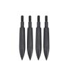 SHARROW Archery 12 pcs Arrow Tips Practice Field Tips 100/125/150/200/250/300/350 Grain Bullet Points Screw-in Broadheads for Compound Recurve Bow Hunting Accessory (Black, 300 Grain) view 4