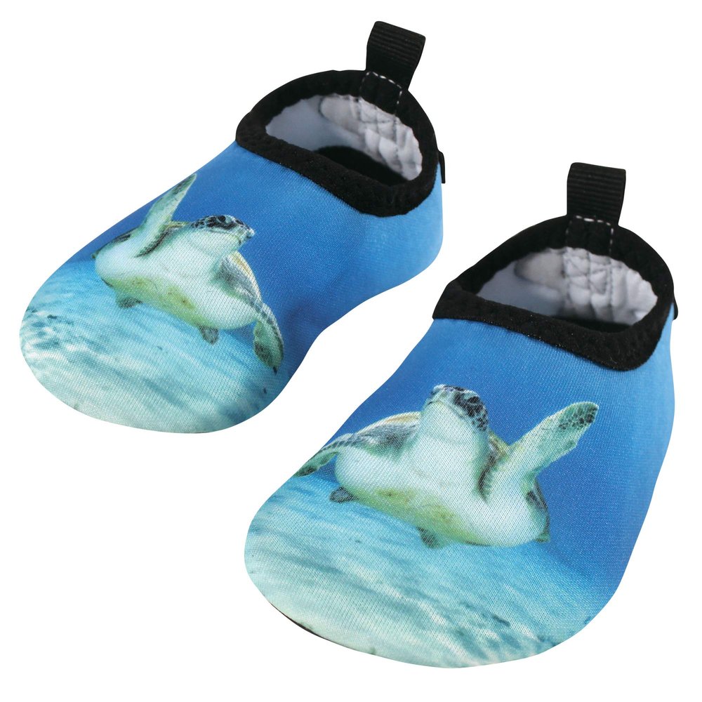 Hudson Baby Unisex-Baby Water Shoes for Sports, Yoga, Beach and Outdoors, Baby and Toddler Sea Turtle, 9-10 Toddler