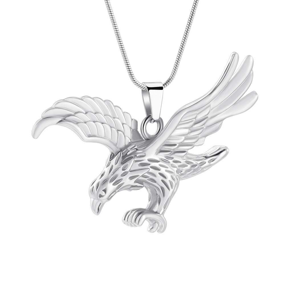 QJZM Men Cremation Jewelry - 316L Stainless Steel Memorial Urn Necklace for Ashes Keepsake Pendant Dad-Rose Gold_Necklace Box Funnel