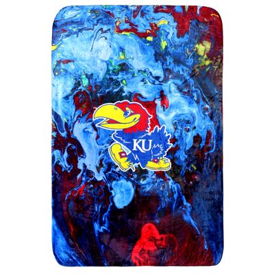 College Covers Everything Comfy Kansas Jayhawks Color Swept Soft Throw Blanket, 42" x 60"