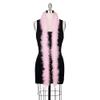 ZUCKER Marabou Feather Boas - Fluffy Costume Accessories, for Halloween Party, Carnival, Crafts, Dancing - Candy Pink/Opal Lurex - 3 Pack view 2