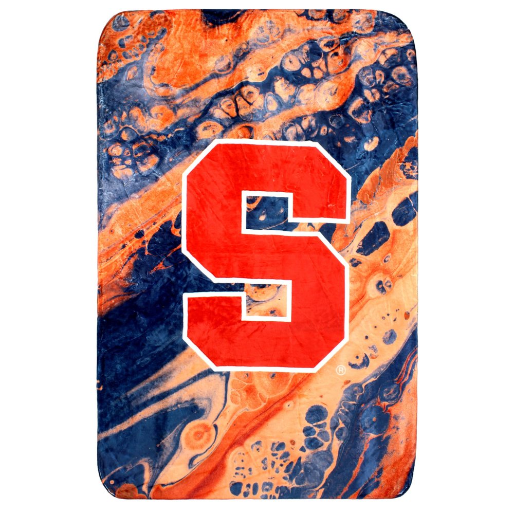 College Covers Everything Comfy Syracuse Orange Color Swept Soft Throw Blanket, 42" x 60"