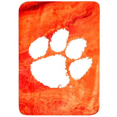 College Covers Everything Comfy Clemson Tigers Color Swept Soft Throw Blanket, 42" x 60"