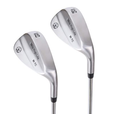 Mile High Life Golf Wedges | Entry Level Golf Sand Wedge Sets | Beginners Golf Gap Wedge Sets | Lob Wedge Golf Clubs for Men & Women (52/58 Degree Wedge Right Hand)