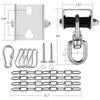 Eapele Heavy Bag Hangers Brackets for Wood Beam, Come with Heavy Bag Swivel Chain view 4