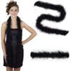 ZUCKER Marabou Feather Boas - Fluffy Costume Accessories, for Halloween Party, Carnival, Crafts, Dancing - Black - 3-Pack view 1