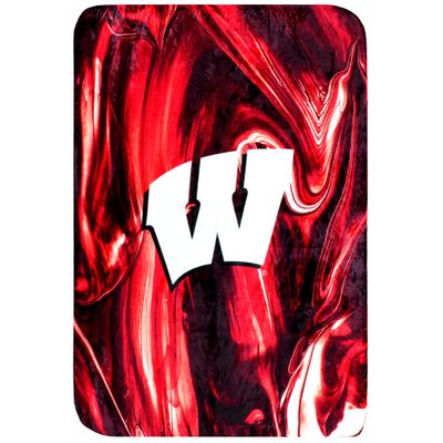 College Covers Everything Comfy Wisconsin Badgers Color Swept Soft Throw Blanket, 42" x 60"