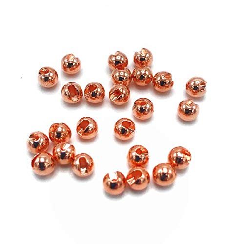 Mopflies.com Slotted Tungsten Beads (Copper, 3.3mm) -100 Count