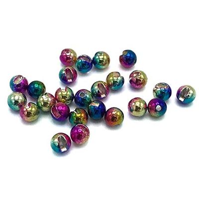 Mopflies.com Slotted Tungsten Beads (Metallic Rainbow, 3.3mm) -100 Count