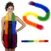 ZUCKER Marabou Feather Boas - Fluffy Costume Accessories, for Halloween Party, Carnival, Crafts, Dancing - Rainbox Mix Sectional - 3-Pack view 1