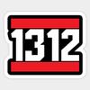 1312 Ultras Sticker - Sticker Graphic - Waterproof - Fade Resistant Die Cut view 1