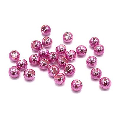 Mopflies.com Slotted Tungsten Beads (Metallic Pink, 3.3mm) -100 Count