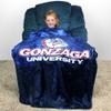 College Covers Everything Comfy Gonzaga Bulldogs Color Swept Soft Throw Blanket, 42" x 60" view 3