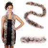 ZUCKER Marabou Feather Boas - Fluffy Costume Accessories, for Halloween Party, Carnival, Crafts, Dancing - Coffee Cream Mix - 3-Pack view 1