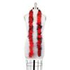 ZUCKER Marabou Feather Boas - Fluffy Costume Accessories, for Halloween Party, Carnival, Crafts, Dancing - Red/Black - 3-Pack view 2