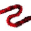 ZUCKER Marabou Feather Boas - Fluffy Costume Accessories, for Halloween Party, Carnival, Crafts, Dancing - Red/Black - 3-Pack view 3