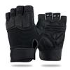 FIORETTO Fingerless Gloves for Airsoft Shooting Half Finger Hunting Hiking Cycling Driving Motorcycle Climbing Work Gloves Black Small