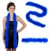 ZUCKER Marabou Feather Boas - Fluffy Costume Accessories, for Halloween Party, Carnival, Crafts, Dancing - Royal - 3-Pack view 1