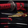 GLW Sword Damascus Full Tang Katana Japanese Samurai Sword Folded Steel Very Sharp Oil Quenched Blade Can Cut Bamboo Alloy Dragonfly Tsuba view 1