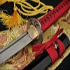 GLW Sword Damascus Full Tang Katana Japanese Samurai Sword Folded Steel Very Sharp Oil Quenched Blade Can Cut Bamboo Alloy Dragonfly Tsuba view 3