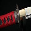 GLW Sword Damascus Full Tang Katana Japanese Samurai Sword Folded Steel Very Sharp Oil Quenched Blade Can Cut Bamboo Alloy Dragonfly Tsuba view 4