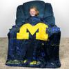 College Covers Everything Comfy Michigan Wolverines Color Swept Soft Throw Blanket, 42" x 60" view 3