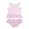 Hansber Infant Baby Girls Stripe Print Two Piece Tankini Swimsuit Sleeveless Ruffles Top with Briefs Pink 8 view 2