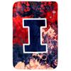 College Covers Everything Comfy Illinois Fighting Illini Color Swept Soft Throw Blanket, 30" x 40" view 1