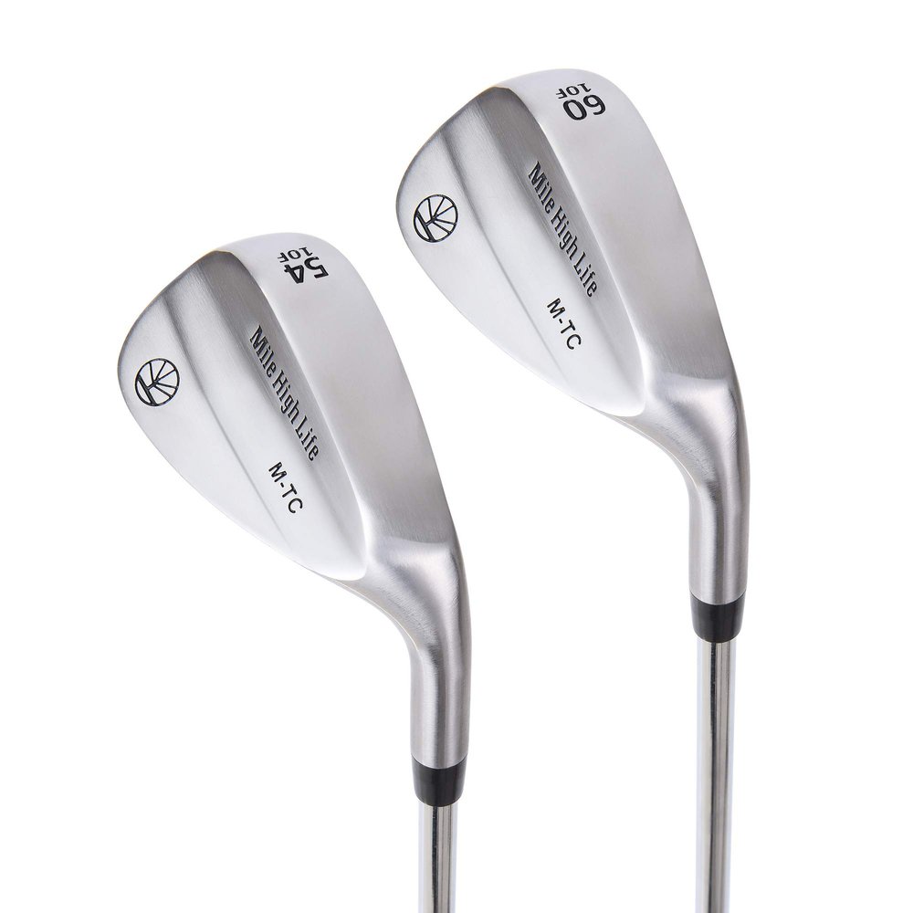 Mile High Life Golf Wedges | Entry Level Golf Sand Wedge Sets | Beginners Golf Gap Wedge Sets | Lob Wedge Golf Clubs for Men & Women (54/60 Degree Wedge Right Hand)