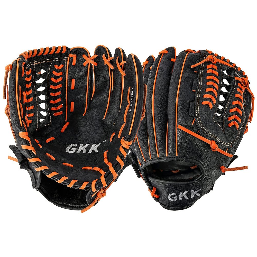 GKK Baseball and Softball Glove Series Teeball/Baseball Mitt Left and Right Handed Baseball Infielder's Mitts Fielding Glove for Kids Youth Adult (10.5"/12.5"