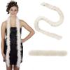 ZUCKER Marabou Feather Boas - Fluffy Costume Accessories, for Halloween Party, Carnival, Crafts, Dancing - Ivory - 3-Pack view 1