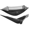G4Free Large Camping Hammock with Mosquito Net 2 Person Pop-up Parachute Lightweight Hanging Hammocks Tree Straps Swing Hammock Bed for Outdoor Backpacking Backyard Hiking,One_size view 1