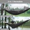G4Free Large Camping Hammock with Mosquito Net 2 Person Pop-up Parachute Lightweight Hanging Hammocks Tree Straps Swing Hammock Bed for Outdoor Backpacking Backyard Hiking,One_size view 2