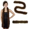 ZUCKER Marabou Feather Boas - Fluffy Costume Accessories, for Halloween Party, Carnival, Crafts, Dancing - Brown - 3-Pack view 1