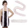 ZUCKER Marabou Feather Boas - Fluffy Costume Accessories, for Halloween Party, Carnival, Crafts, Dancing - Light Pink - 3-Pack view 1