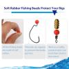Dovesun Soft Rubber Fishing Beads - Round 0.31in (250pcs) with Tackle-Box - 7 Colors view 3