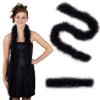 ZUCKER Marabou Feather Boas - Fluffy Costume Accessories, for Halloween Party, Carnival, Crafts, Dancing - Black/Black Lurex - 3 Pack view 1