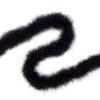 ZUCKER Marabou Feather Boas - Fluffy Costume Accessories, for Halloween Party, Carnival, Crafts, Dancing - Black/Black Lurex - 3 Pack view 3