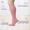 Hugh Ugoli Women's Rayon Knee High Socks | Comfort Seam Long Dress Socks, Soft & Lightweight | 4 Pairs, Rose Cloud, Shoe Size: 5-8 view 2