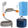 B. TAWD Portable Camping Shower,USB Charging, Built-in 4400mAh,Outdoor Camping Shower Pump+Camping 20L Folding Bucket, self-Priming Pump Draws Water to The showerhead for Camping,Hiking, Beach,Travel view 1