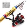 H/A ZYHYD New 1.8M-3.6M Carbon Spinning Fishing Rod Telescopic Rod + 12BB Fishing Reel Combination, Shore Throwing Fishing Reel + Bag Set Fishing Gear ZYHYD (Color : Rod+Reel, Size : 2.7 m) view 2