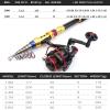 H/A ZYHYD New 1.8M-3.6M Carbon Spinning Fishing Rod Telescopic Rod + 12BB Fishing Reel Combination, Shore Throwing Fishing Reel + Bag Set Fishing Gear ZYHYD (Color : Rod+Reel, Size : 2.7 m) view 3