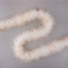 ZUCKER Marabou Feather Boas - Fluffy Costume Accessories, for Halloween Party, Carnival, Crafts, Dancing - White/Gold Lurex - 3 Pack view 3