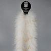 ZUCKER Marabou Feather Boas - Fluffy Costume Accessories, for Halloween Party, Carnival, Crafts, Dancing - White/Gold Lurex - 3 Pack view 4