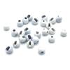 Mopflies.com Slotted Tungsten Beads (White, 3.3mm) -100 Count view 1