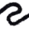 ZUCKER Marabou Feather Boas - Fluffy Costume Accessories, for Halloween Party, Carnival, Crafts, Dancing - Black/Silver Lurex - 3 Pack view 3