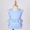 YONGHS Toddler Baby Girls Summer Swimsuit Ruffle Swimwear Bikini Tankini Set Two Piece Bathing Suits Blue 12-18 Months view 3