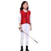 UNISTRENGH Unisex Kids Equestrian Protective Vest EVA Padded Safety Horse Riding Protective Gear Body Protector Guard Shock Absorption Waistcoat (Red, CL) view 3