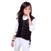UNISTRENGH Unisex Kids Equestrian Protective Vest EVA Padded Safety Horse Riding Protective Gear Body Protector Guard Shock Absorption Waistcoat (Black, CS) view 2